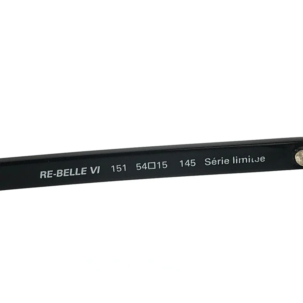 PLM Creation Eyeglasses Frames RE-BELLE VI 151 Black Blue Red Speckled 54-15-145